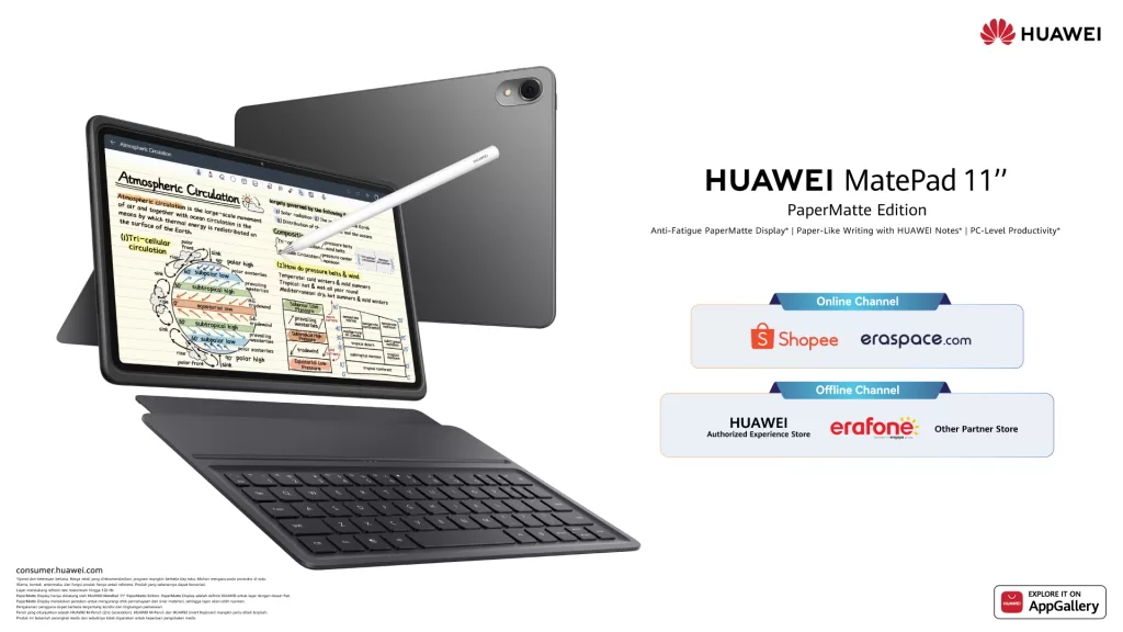 HUAWEI MatePad 11 Papermatte Edition - Sales Channel