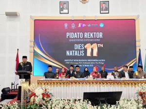 Jadi Orator Ilmuah Dies Natalis ISBI Aceh ke -11, Rektor UNDIP Tegaskan Komitmen Dukung Transformasi ISBI Aceh Menuju BLU